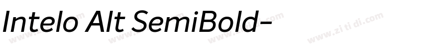 Intelo Alt SemiBold字体转换